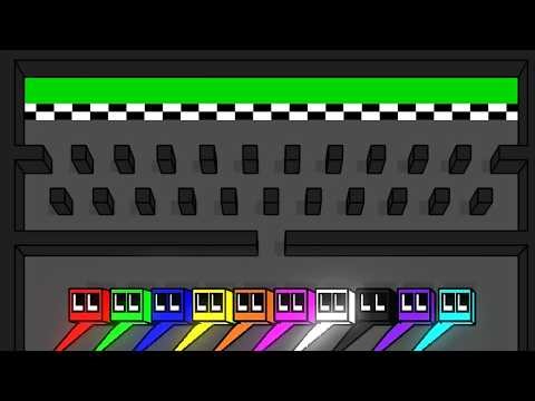 Cube Maze Race: 10 Cubes Enter… Only 1 Escapes