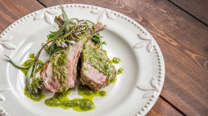 Pan-Fried Goat Chops with Herb Butter (Recipe)