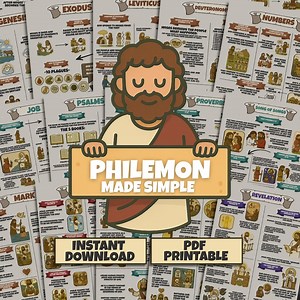 Philemon Bible Study Guide: Visual Summary, New Testament (PDF Download) - Etsy UK