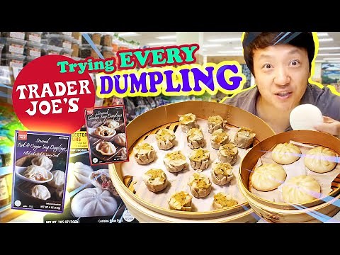 Trying EVERY DUMPLING at TRADER JOE'S | BEST Frozen SOUP DUMPLING!