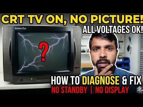 How to crt tv standby fix/crt tv repair /dead crt tv Fix / All voltage ok no power on