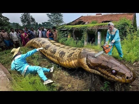 Shocking Cleanup: Giant Python Lurking in Abandoned House Strikes Back Cleanup