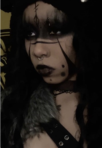 Trying different makeup styles 2026. Gothic Viking makeup. #gothicviking #vikingmakeup #viking #gothviking