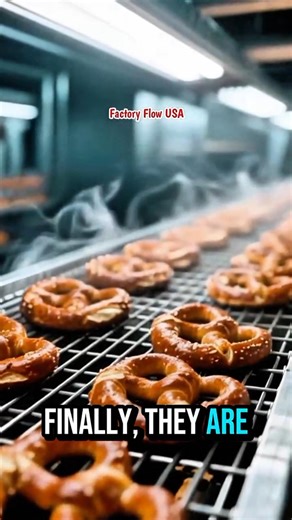 Classic Twisted Pretzels Factory Process | Soft Pretzel Making Machine