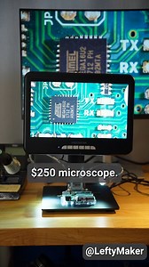 LeftyMaker on Instagram: "I compared a $4 microscope against a $250 microscope. Andonstar AD210S-PRO free review unit provided by Andonstar for testing purposes. Opinions are mine. Affiliate shipping links in bio. #electronics #diy #maker #leftymaker #microscope"