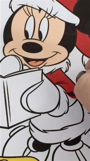 Coloring Disney Minnie and Mickey Mouse Christmas Carols #coloring #disney #christmas #minnie