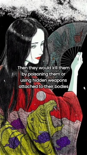 The history of Japanese female ninja kunoichi🥷#ninja #japan #kunoichi #history #story #shorts