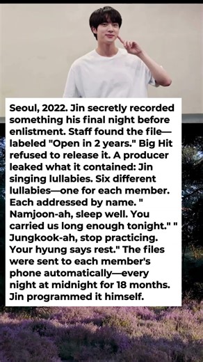 The Last Thing BTS Jin Recorded Before Military That Big Hit Refused to Release Will Haunt You