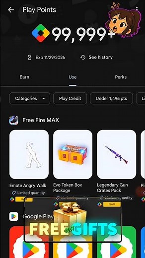 Play Store Giving FREE Rewards for Free Fire Players 😳🔥 #freefire