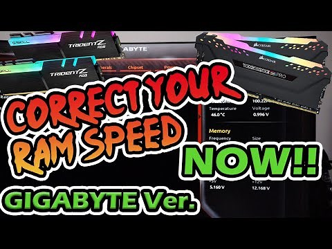 HOW TO: CORRECT YOUR RAM SPEED | OVERCLOCK RAM | GIGABYTE
