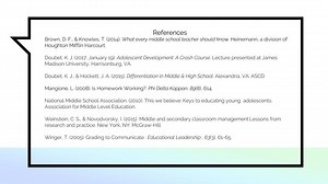 Additional Strategies & Reference List