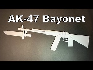 Origami Gun AK47 | How to Make a Paper Gun AK47 with Bayonet | Easy Origami ART Paper Crafts