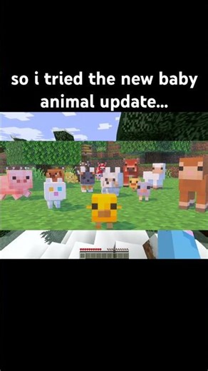 the only reason why i’m reviving this account SUBSCRIBE #minecraft #babyanimals