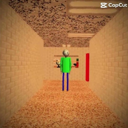 Bald Loses His Ruler and goes Crazy ☠️💀 #edit #mystman12 #baldisbasics