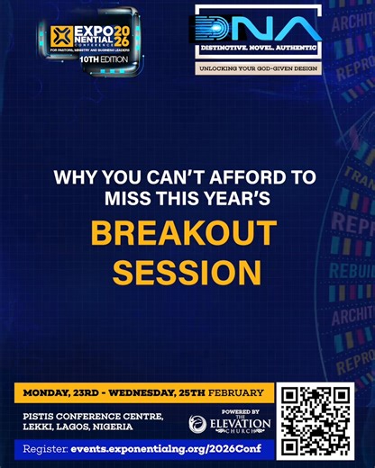 The Breakout Sessions at Exponential Conference 2026 are where strategy meets clarity. Designed for business leaders and ministry leaders who want practical conversations, real-world insights, and direct answers to pressing questions. Breakout Session Focus Areas: • Communication and media strategy for businesses • Scaling enterprises through investments and strategic partnerships • Thriving and leading in volatile markets • The AI Revolution: Leveraging Digital Transformation for Business Growt
