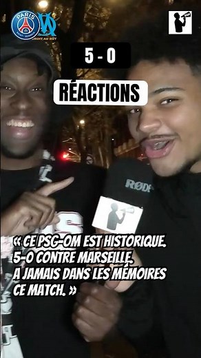 Paris - Marseille (PSG-OM) (5-0) - Post-match reactions #psgom #psg #parissaintgermain