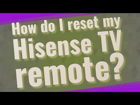 How do I reset my Hisense TV remote?