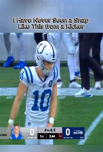 I Have Never Seen a Snap Like This from a Kicher #nfl #nflfootball #nflplayoffs #nfldraft #nfltiktok