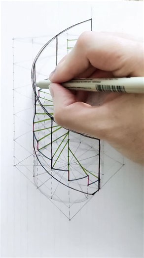 163K views · 41K reactions | Spiral staircases are just... #bkartchitect #art #perspective #drawing #illustration #tutorial #staircase | Bkartchitect01 | Facebook
