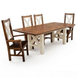 Western Winds Rustic Farmhouse Dining Table