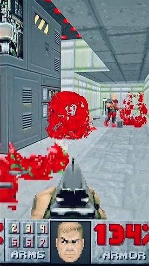 Doomguy slays the demons! #doom #gaming #playstation #xbox #horror