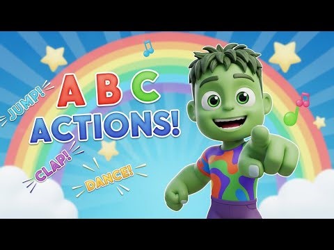 Baby Hulk Teaches ABCs 🧠✨ | Fun Alphabet Learning for Kids | Hulk Kids USA 💚