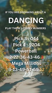 171K views · 1.1K reactions | If you are dreaming about Dancing, play these lucky lottery numbers | Lottery Predictor | Facebook