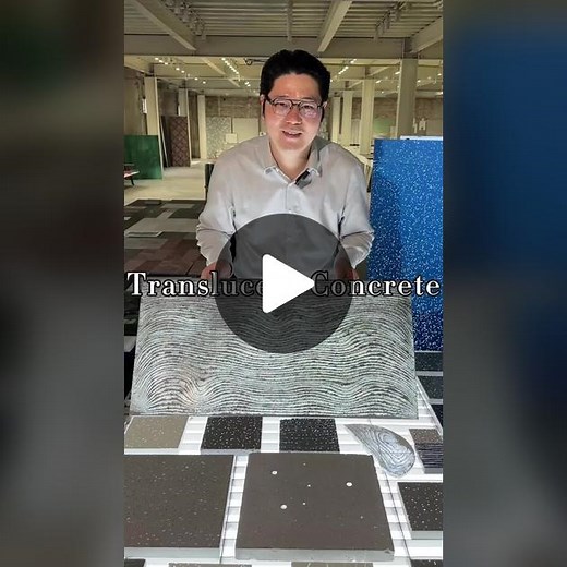 Translucent concrete#decoration #interior #materials #luxury #diy #construction #factory #design #art #interiordesign #wallboard #background #concrete