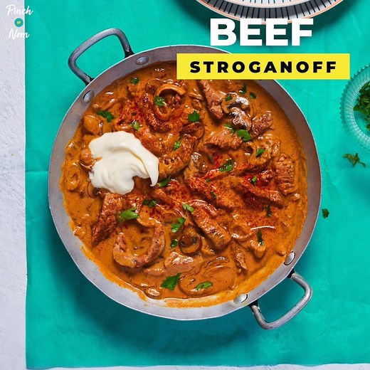 BEEF STROGANOFF 🎉 Hearty and comforting 😋💕 FULL RECIPE 👉👉 https://pinchofnom.com/recipes/beef-stroganoff/ Our THIRD cookbook is OUT NOW! 🥳 Order Pinch of Nom: Quick & Easy NOW 👉👉 https://pinchofnom.com/products/quick-easy/ | Pinch of Nom