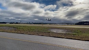 2.1K views · 84 reactions | Two Bell Boeing V-22 Osprey tiltrotor military aircraft visited the airfield this morning. These unique planes have both vertical takeoff and landing (VTOL) and short takeoff and landing (STOL) capabilities. They are designed to combine the functionality of a conventional helicopter with the long-range, high-speed cruise performance of a turboprop aircraft. #socool | Norfolk International Airport | Facebook