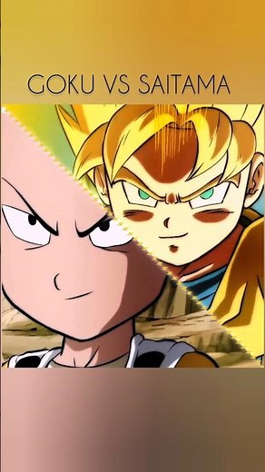 Saitama vs Goku = Full Power Fight # Saitama #goku