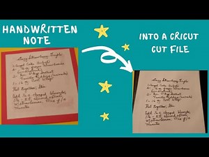 How to Turn a Handwritten Note into an SVG file/ Cricut Cut file