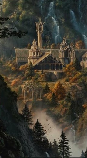 Rivendell 🌿 | The Most Beautiful Place in LORD OF THE RINGS ✨ #Shorts