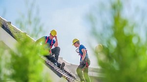 Blue collar labor force taking a break being exhausted
