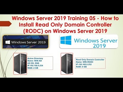 Windows Server 2019 Training -05 How to Install Read Only Domain Controller on Windows Server 2019