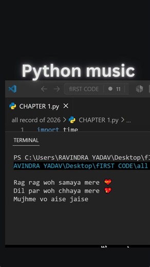 Secret Python music 1 | coder must watch these