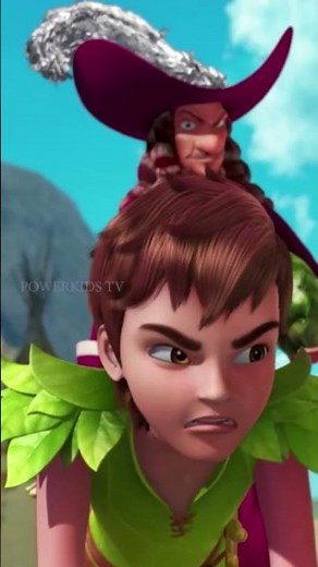 पीटर को क्या हुआ? लगता है हुक के पास कोई शक्ति आ गई है। #ytshorts #peterpan #powerkids #wendy