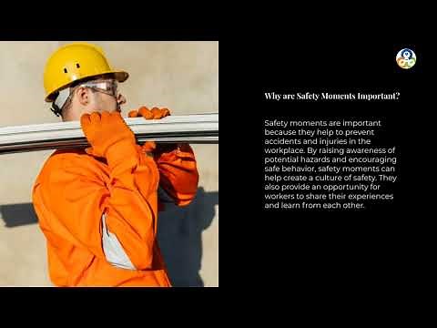 What is a Safety Moment | Health Safety Environment | Creating Safety Culture | HSE Meetings