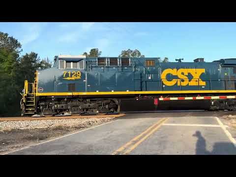 Shiny Rebuilt! CSX 7129 CM44AC W/ MP15AC Leads long L491-11 By Scholl Shankle Rd 4/11/26 