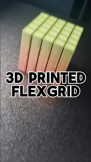 3D PRINTED FLEXGRID 💪🧊 #3d #3dprinter #3dprint #3dprinting #flexgrid #fidget #fidgettoys