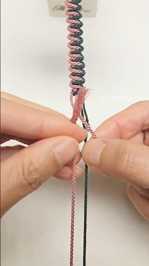 How to Tie Cross Knot 2603042 Quick Macrame Tutorial #shortstutorial #knot #diy#handmade #macrame