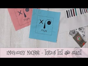 Machine Embroidery Tension - VLOG #3 testing ITH tensions