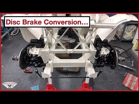 Disc Brake Conversion and Front Suspension in Detail on our Austin Healey 100/4