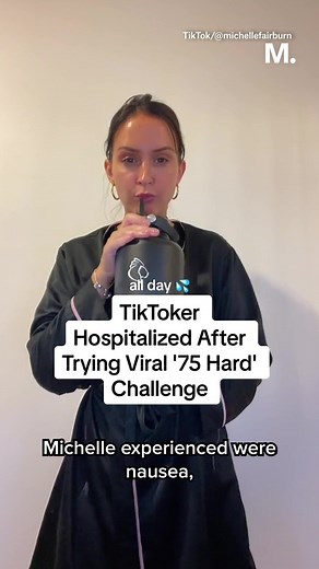 When viral challenges go wrong – this TikTok creator started to feel intensely ill after drinking a gallon of water 12 days in a row as part of the popular ‘75 hard’ challenge. #75hard #fitnesschallenge #challenge #viraldiet #diet #dietculture #water