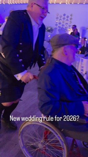 Is this the new dancefloor rule for 2026 weddings? If the DJ plays a Scottish song then it's time to Conga? #pcroadshows #gerrycinnamon #discoland #weddingdj | PCRoadshows Entertainments