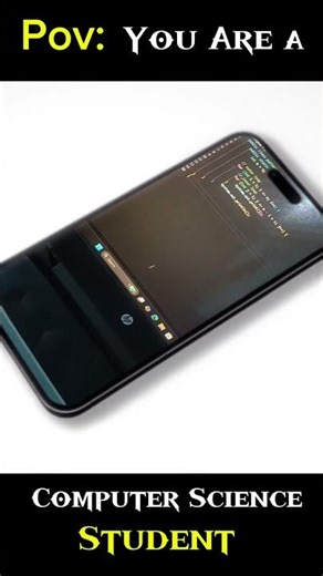 A Day in the Life of a Computer Science Student #shorts #capcut