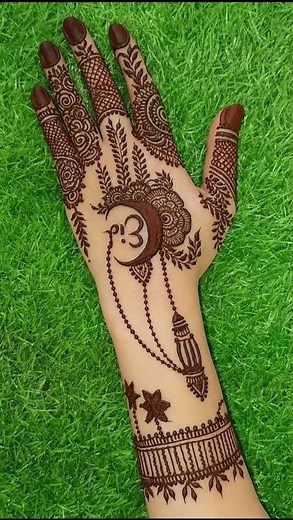 Eid special Easy Chand mehndi design | mehandi ka design | mehndi designs | mehndi ke designs