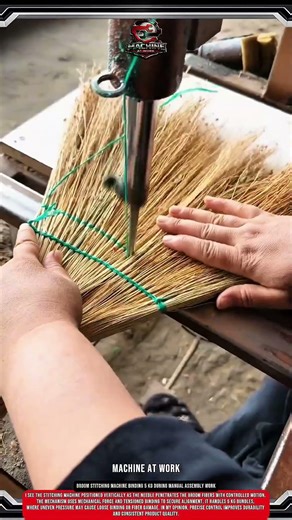 Broom Stitching Machine Binding 5 kg During Manual Assembly Work