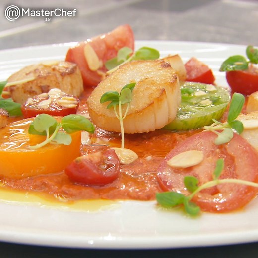2.9M views · 32K reactions | While it's cold and dark outside, bring a bit of sunshine to your plate with Marcus Wareing's scallops in romesco sauce  Get more tips and tricks with #MasterChefUK The Professionals on BBC iPlayer. | MasterChef UK | Facebook