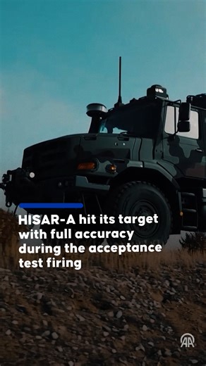 75K views · 2.1K reactions |  Hisar-A, Türkiye's air defense missile, achieves direct hit on target during acceptance test  The Turkish Steel Dome component, developed by ASELSAN, successfully neutralized the target using an imaging infrared seeker during the firing | Anadolu Agency | Facebook